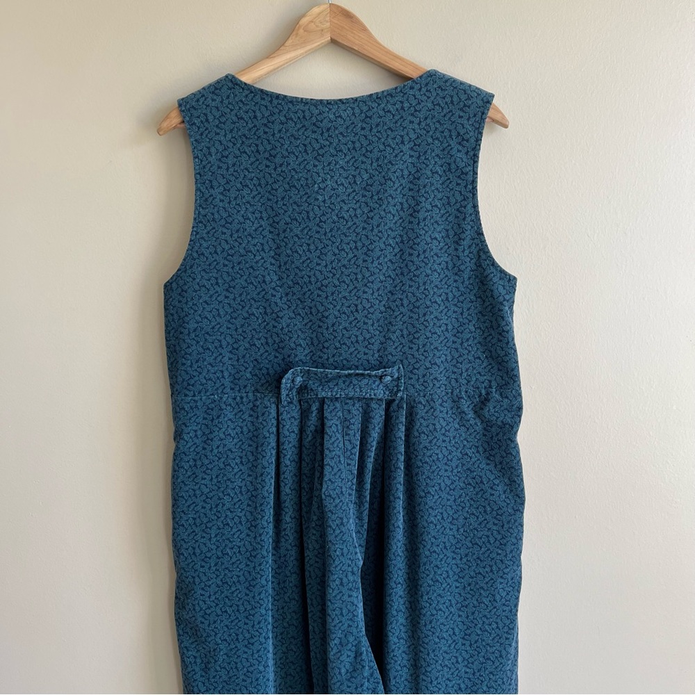 Vintage LAURA ASHLEY Corduroy Jumpsuit Size Large 100% Cotton Made in Ireland - Picture 7 of 12